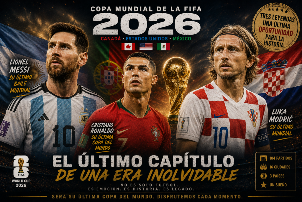 Mundial 2026 - último baile Messi, Ronaldo y Modric.